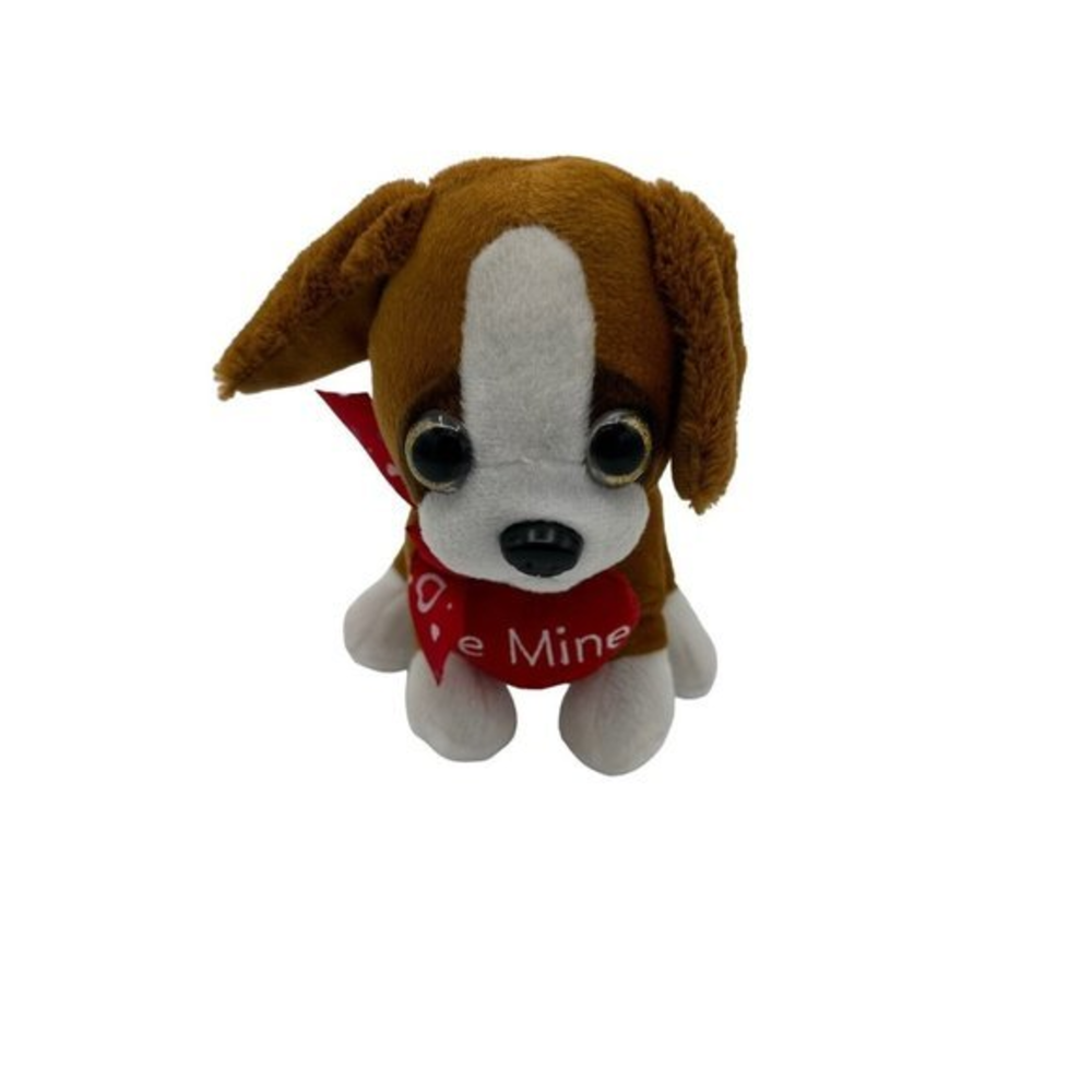 Tom's Toy International BE MINE Valentine's Day Dog 7" Plush Stuffed Animal